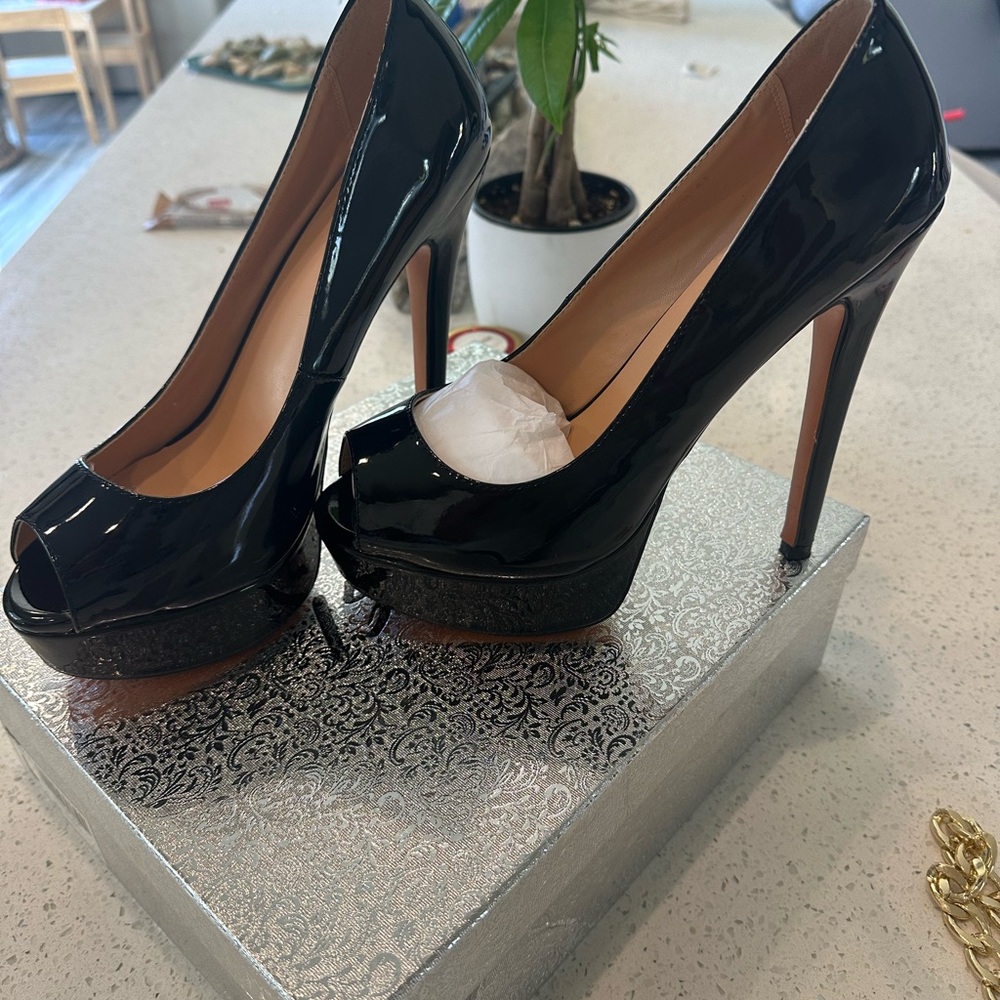 Black high heels